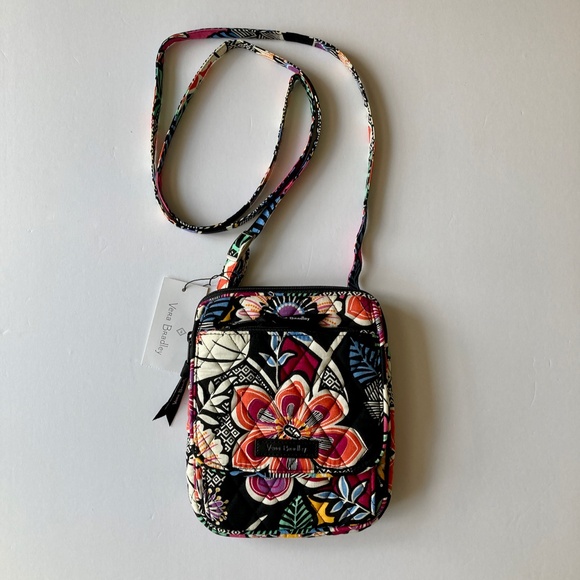 NWT Vera Bradley Kauai Floral RFID Mini Hipster Cross Body Flap Front Pockets - Picture 5 of 12